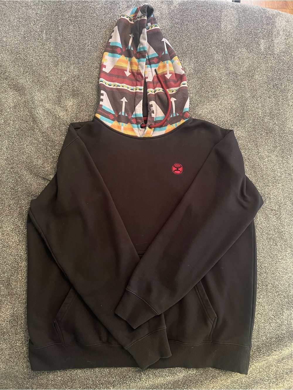 Men’s Hooey Pullover with Aztec Print
